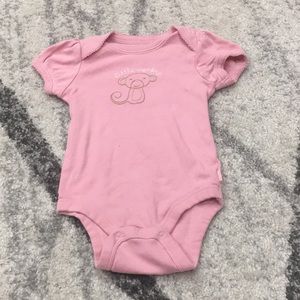 ⚡️$4 FLASH SALE⚡️ Pink Bodysuit Monkey 12-18